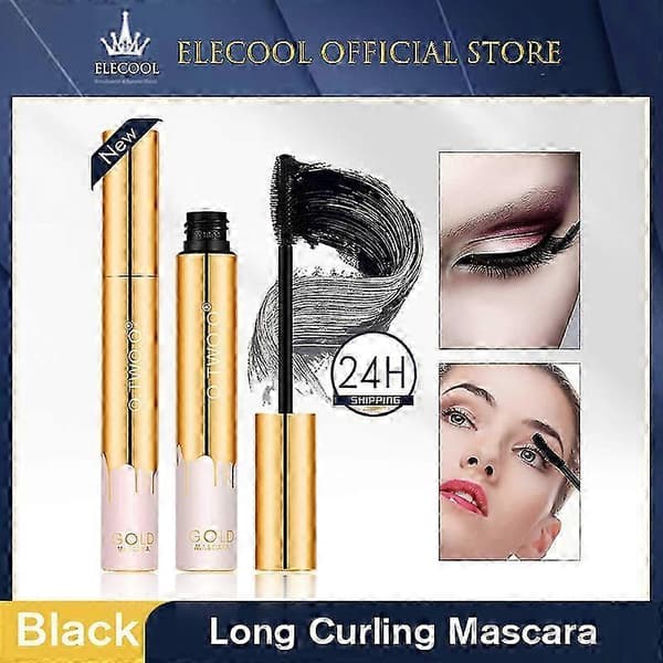 O.TWO.O 3D Mascara Vattentät Extra Volym Långvarig Hyper-Curl Förlängande Ögonfransar Kladdfri Svart Mascara 2 st