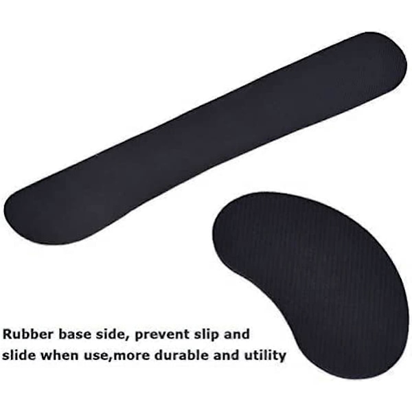 Tougo Håndledsstøttepude med Memory Foam og Musehåndledsstøttepude til Arbejde Gaming Holdbar & Skridsikker & Komfortabel & Letvægt for Nem Skrivning