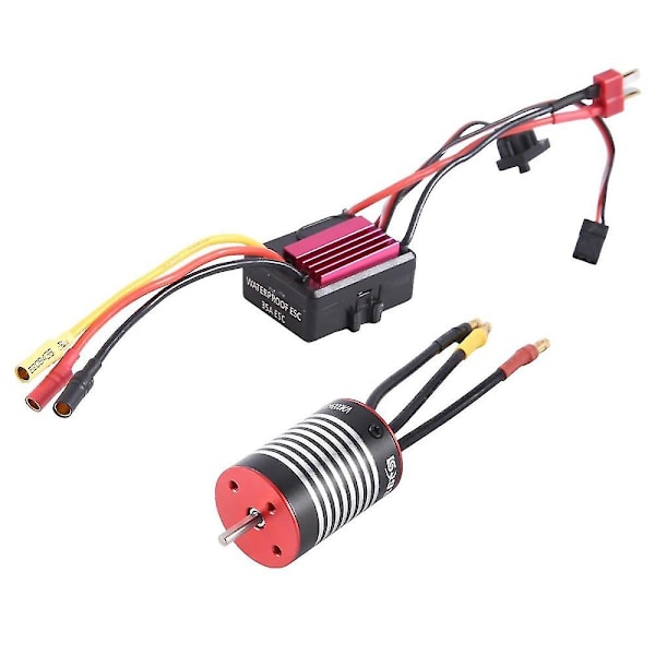 Vedenkestävä 2838 4500kv harjaton moottori 30a Esc Combo Set 1/8 1/10 1/12 Rc Crawler -auto kuorma-autolle