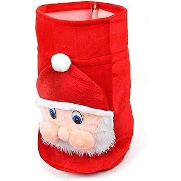 Julegodtepose, Ny Stor Julemand Jule Elastisk Snørepose, Julepynt