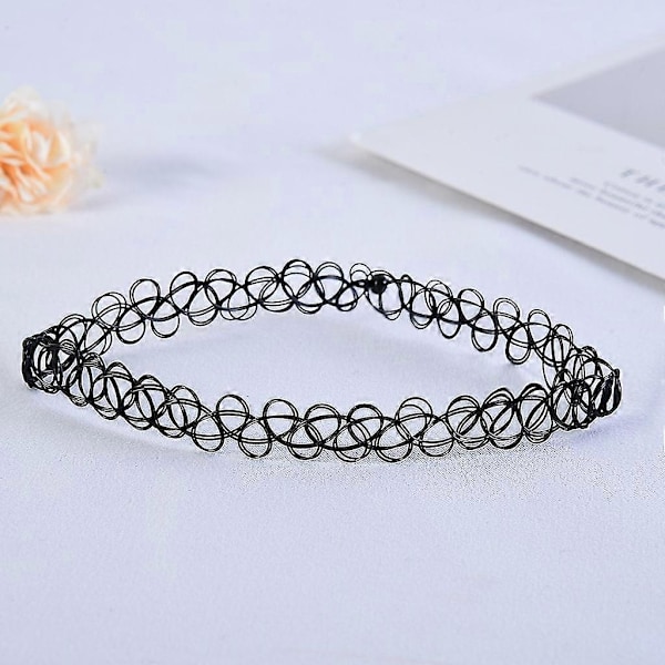 Choker-kaulakorut Elastisen Choker-kaulakorun Muovikalastuslinjan Tattoo-kaulakorut