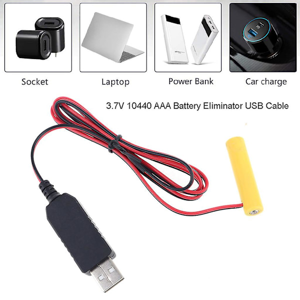 Batteri till Elektrisk AAA-omvandlare Konvertera vilken 3.7V AAA-batteridriven kabel som helst
