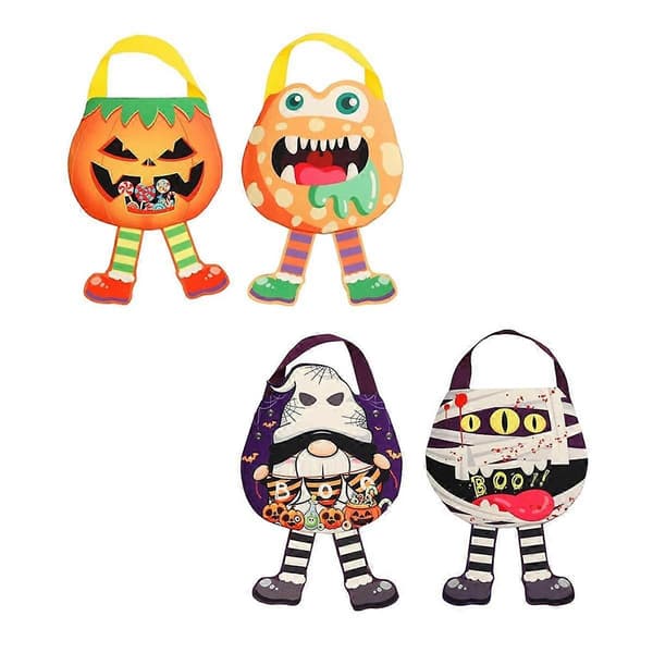 Halloween Godispåse Godispåse Presentpåse Pumpa Godis Presentpåse Handhållen Godispåse