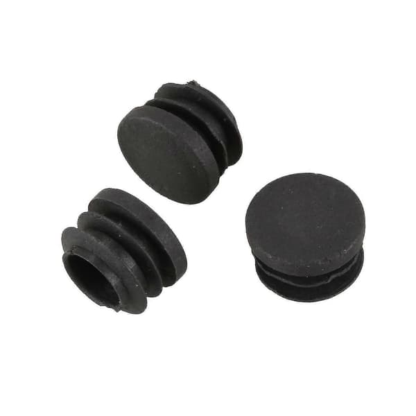 Rundt bordstol benrør rørindsats endehætte 19 mm diameter 30 stk. sort