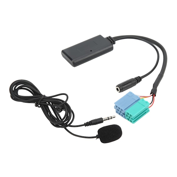 Bil Trådløs o AUX Inngang Adapter Kabel Bluetooth 5.0 med Mikrofon Erstatning for Becker