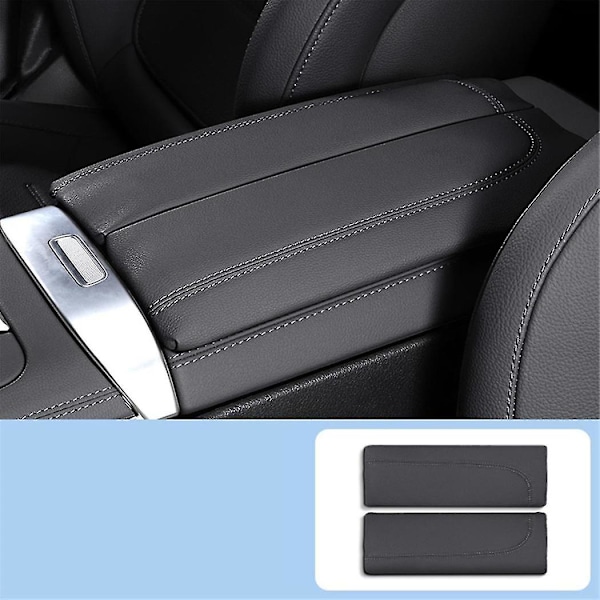 Bil Sentral Konsoll Armlene Boks Booster Pad PU Trim Deksel for GLC C-Klasse W206 C200 X253 GLC300 22-2024, A