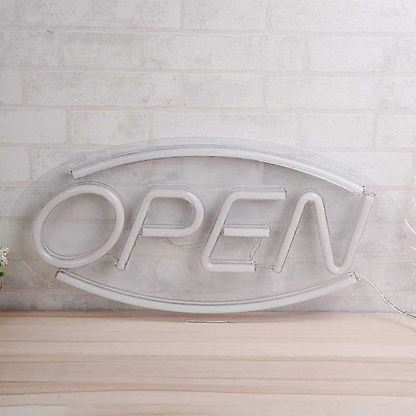 Neon Open Skylt Kompatibel Med Butik Två Ljuslägen, Stadig Blinkande Elektronisk Belyst Skylt Kompatibel Med Butik Vägg Glas Fönster Butik