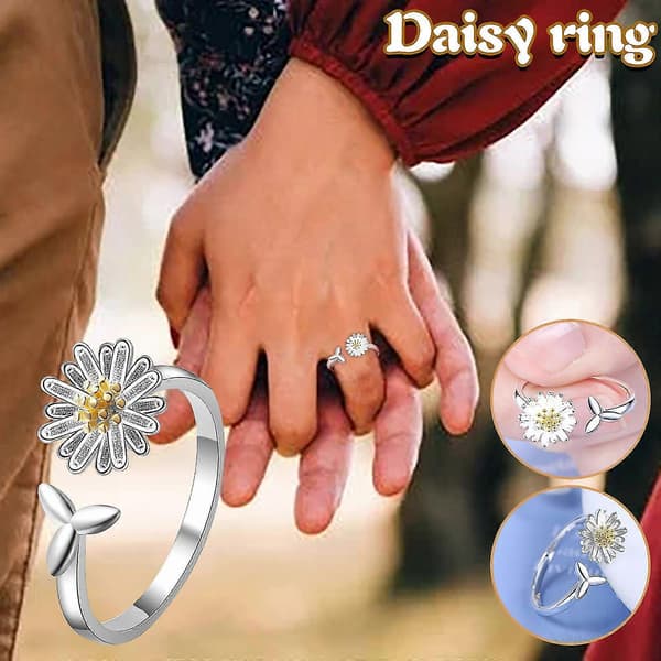 Dammode Kreativ Daisy Ring Öppning Kan Justeras Fritt