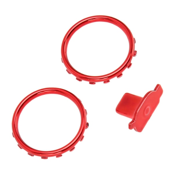 Dekorative accentringe til Xbox Elite Series 2 Controller Mat Krom Switch Knapper Udskiftningsdele Rød