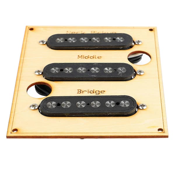 Guitar Pickup Sæt Sort Støjfri 6 Lydhul Elektrisk Guitar Single Coil Pickup Sæt