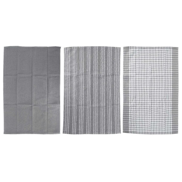 Klassiske kjøkkenhåndklær, 100 % naturlig bomull, kjøkkenhåndklær, oppvaskklut, absorberende og lo-fr