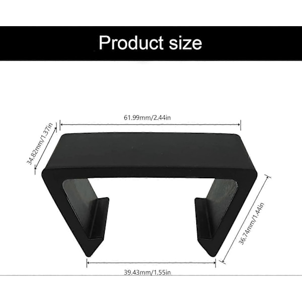 8 stk. Møbelclips Sofa Havemøbler Flet til Restaurant Rattan Stole Have Anti-Slip Fastgørelsesclips (5,7 cm)