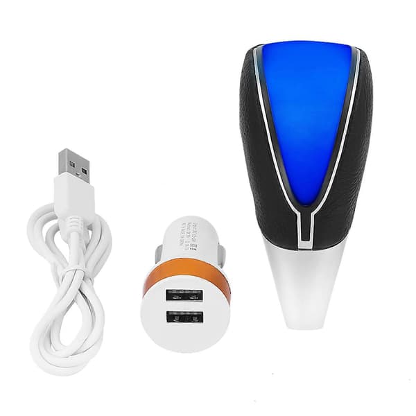 Bil Gearknop Touch Motion Aktiveret Blå LED Lys Gearstang Knop Skifter Universal