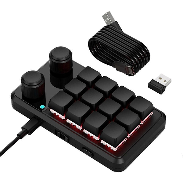 Knob Keyboard RGB Gaming Keypad Mekanisk Hotswap Macropad Programmering Macro 2.4G Custom Sort