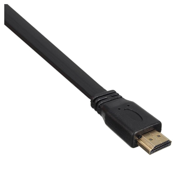 Kort HDMI-kompatibel hane till hane-kontakt Platt kabelsladd Full HD för Audio Video HDTV TV PS3