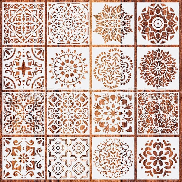Mandala hjelpemalingsmal 16 stk