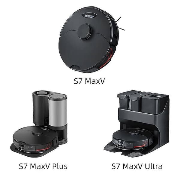 1 Set För Roborock S7 Maxv Ultra / S7 Maxv Dammpåse Huvudsidoborste