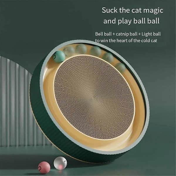 Kattklösbräda Kattsäng Rund Slitstark Kattleksak Kattkarusell Kattartiklar A