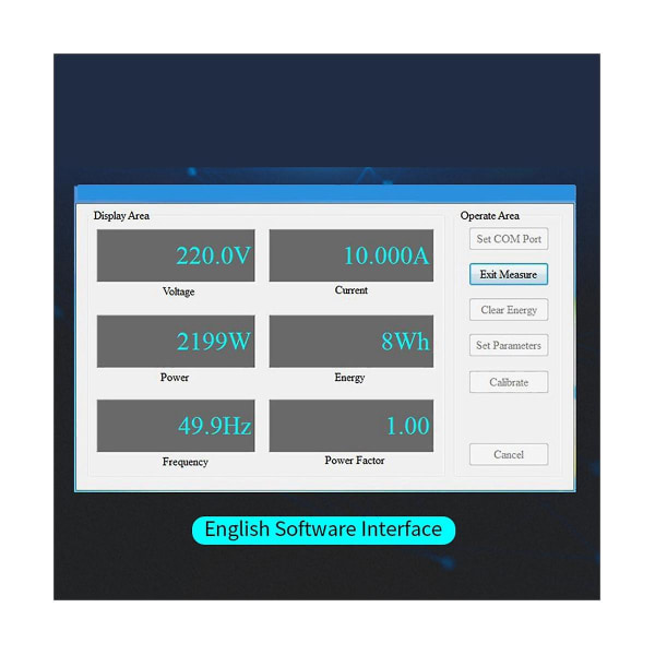 100A PZEM-004T 3,0 Wattimittari + Suljettu CT + TTL-USB-kaapeli kWh-mittari Jännitevirta Test модуль для TTL Com2/
