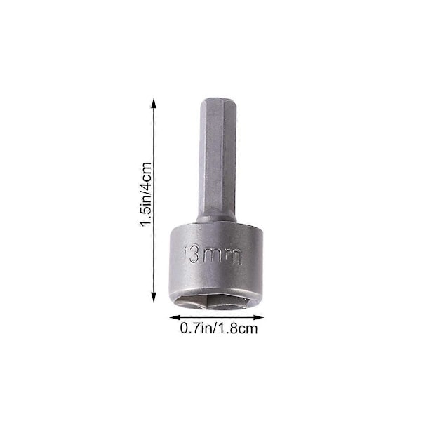 9 Dele 5-13mm Imperial Topnøgle Bor Bitsæt med Slagnøgle til 1/4\" Hex Skaft Bor