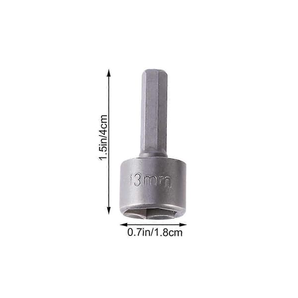 9 Deler 5-13mm Imperial Pipenøkkel Bor Bits Sett med Impact Mutter for 1/4\" Hex Skaft Bor