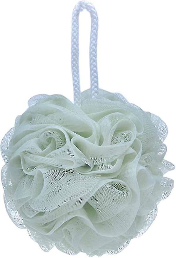 Mesh Pouf Badesvamp Eksfolierende Brusebold Pom Pom Rengøringstilbehør