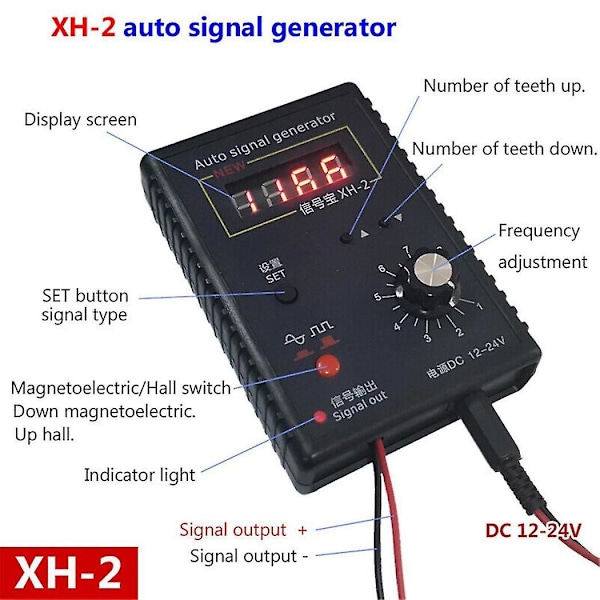 Xh-2 Sensor Simulationsboks Automotive Signalgenerator Analogt Signal Stopur Bilreparationsværktøj