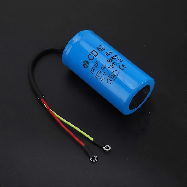 WJTG Motor Luftkompressor Startkondensator 150uF 250V AC CD60 med Ledningsføring J