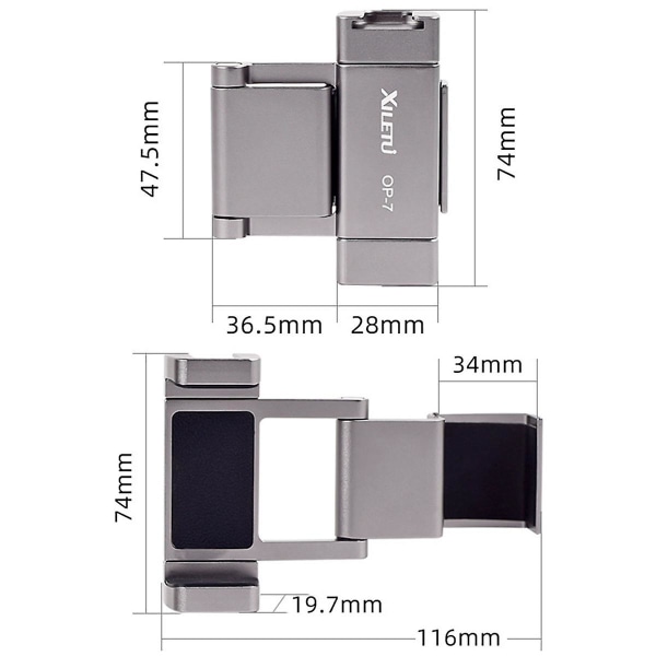 1 stk Velegnet til mobiltelefonholder Gimbal Pocket Kamera tilbehør-beslag Model