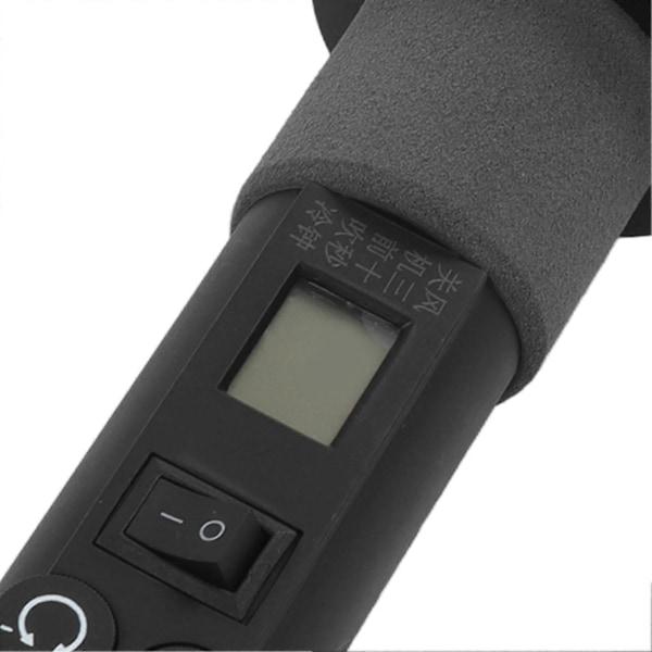 Bærbar LCD-skærm Varmluftpistol Justerbar Elektronisk Varmepistol Lodde- og Afmonteringsværktøj EU-stik 220V
