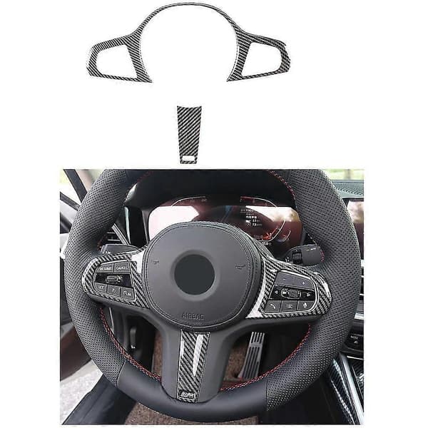 For BMW- 3-serie 2019-2021 Karbonfiber Ratt Panel Deksel