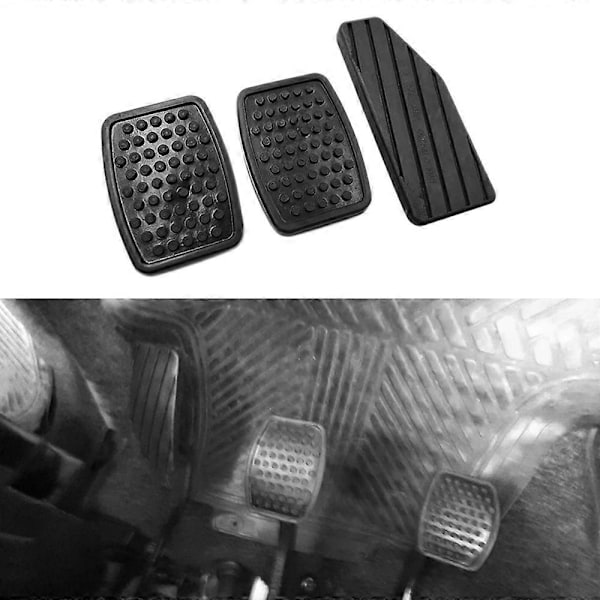 3 stk. Bil Accelerator Clutch Brems Pedal Gummi Pad Pedal Dæk Kit til Swift 49451-60B00
