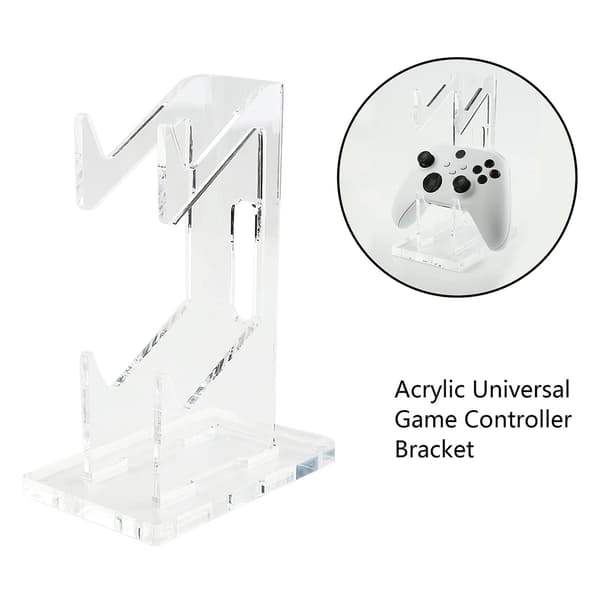 Kontrollerbrakett Transparent Universal Akryl Spillhåndtak Skrivebordsstativ for PS5/4