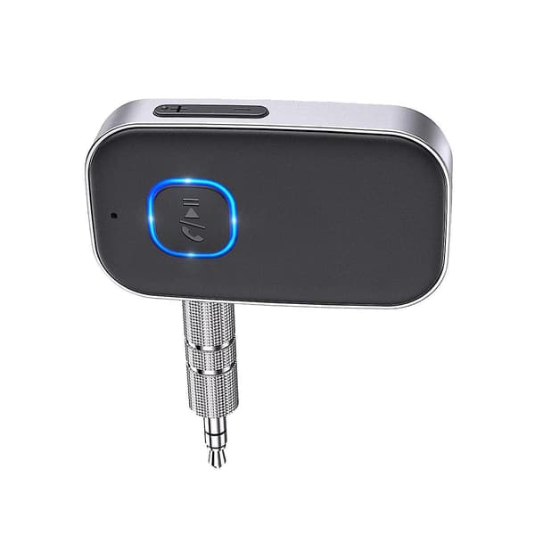Bluetooth 5.0 modtager til bil, støjreducerende Bluetooth AUX-adapter stereo/kablede hovedtelefoner/hånd