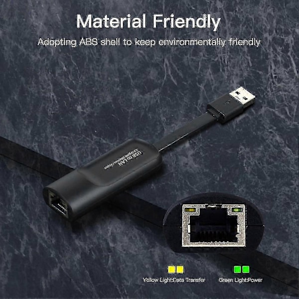 2500mbps Ethernet Usb 3.0 Til Rj45 Ekstern Kablet Nettverkskort Konverter Ethernet Lan Adapter Hub Fo FT