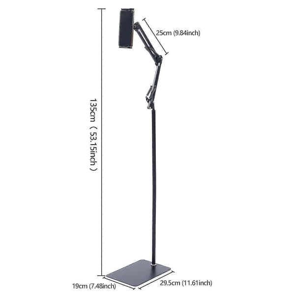 Universal Justerbar iPad Telefon Tablet Gulvstand