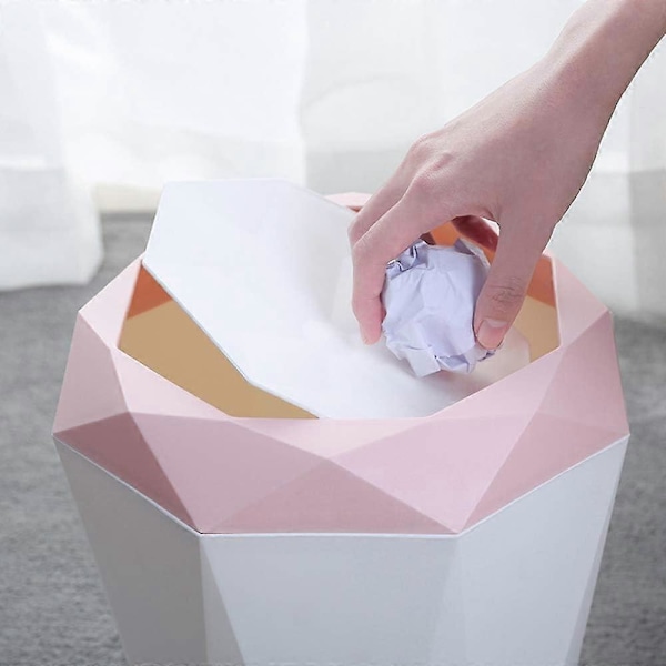Plastkontorstunna, Papperskorg med Lock, Sovrumstunna för Sovrum