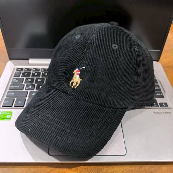 Baseballkasketter i fløjl til par Black