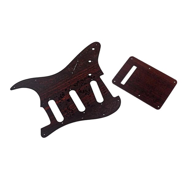 Rosenträgitarr Pickguard med Bakplatta Scratch Plate Musikinstrument Tillbehör för Elgitarr