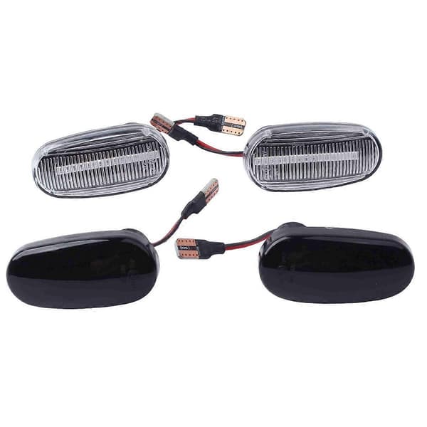 LED Dynamisk Blinklys Side Markør Sekvensiell Blinklampe for 2007-2014 for GT Transparent