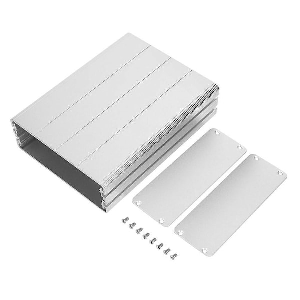 45x122x160mm Aluminium Legering Projektboks Printkort Skal Kabinet til Dekoder GPS Sølv YEMAA