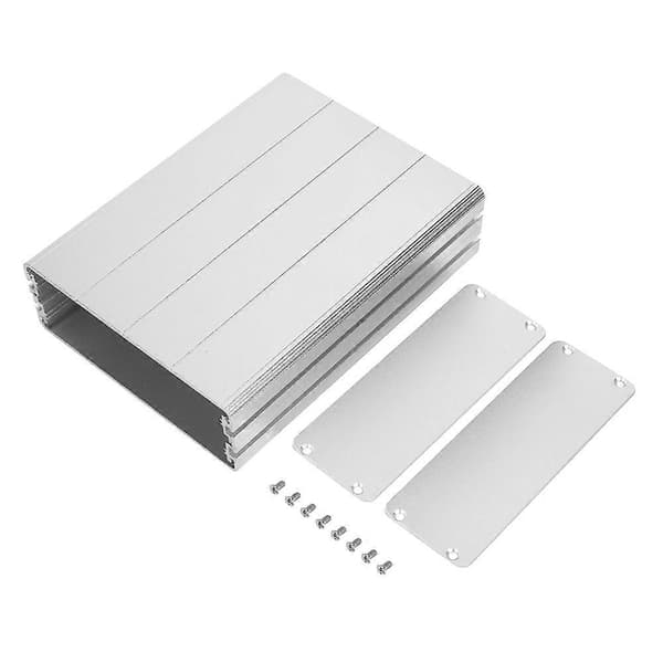 45x122x160mm Aluminiumlegering Prosjektboks Kretskort Skall Hus Case for Dekoder GPS Sølv YEMAA