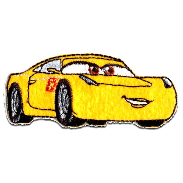 Paikka - CARS 3 \"CRUZ RAMIREZ\" Disney - keltainen - 7,2x3,1cm - Silityskuvat