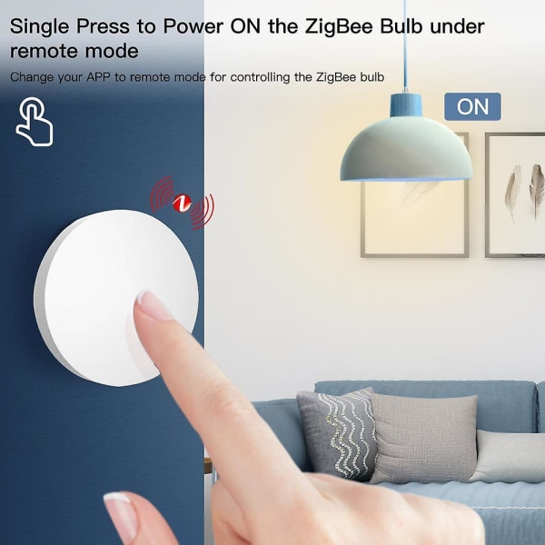 Tuya ZigBee knap Scene Switch Multi-scene Linkage Smart Switch Batteridrevet Automation Arbejde med Smart Life