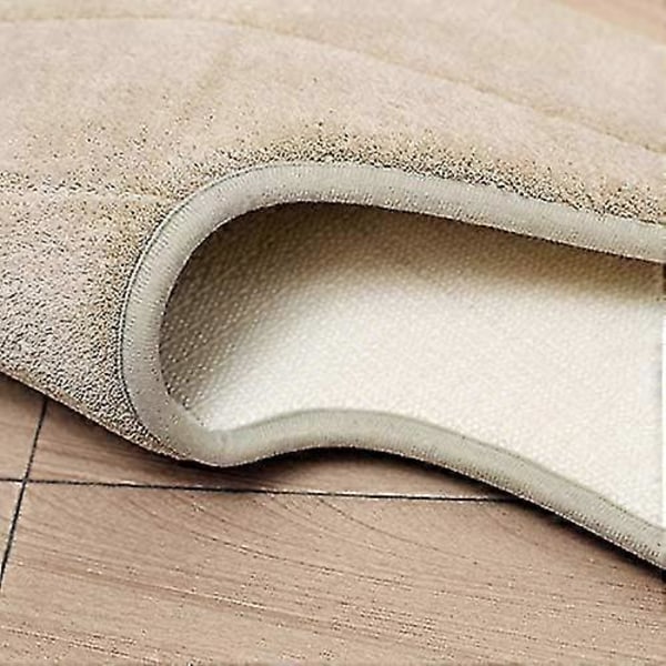 1 st Halkfri Absorberande Badrumsmatta, Toalettmatta i Memory Foam U-formad, Halkfri Absorberande Tjock Mjuk Tvättbar Badrumsmatta Mjuk Och Bekväm