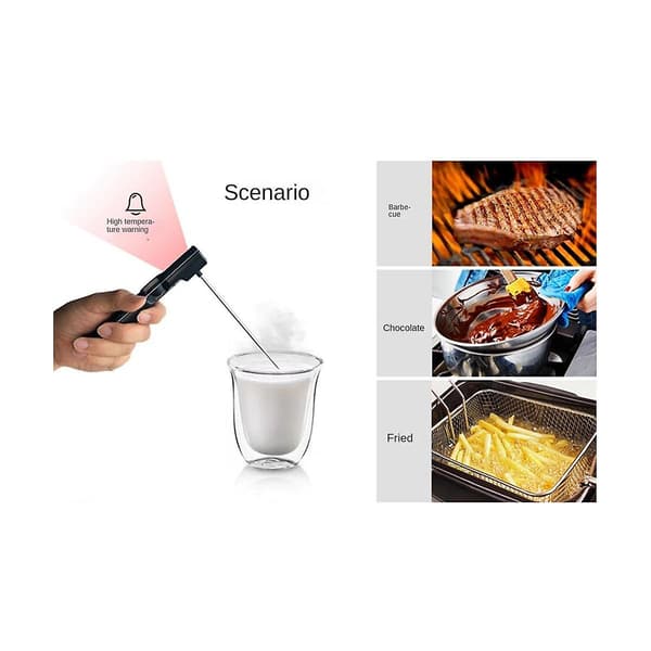 BBQ matlaging mattermometer Foldable BBQ ovn kjøtt matlaging grill termometer med timer temperatur alarm for matlaging
