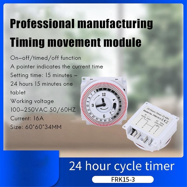 Industrial Timer Movement Timing Frk17-3 Intelligent mekanisk tidskontrollbryter Automatisk strøm