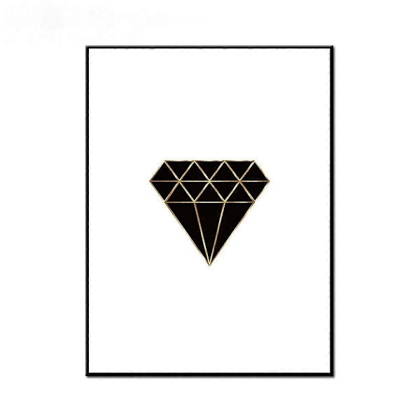 Wekity Marmorstruktur Geometrisk Patchwork 2 Væghængt Canvas Print Poster, Enkel Abstrakt Kunsttegning Dekoration til Hjemmet Stue Soveværelse Kontor og Ch