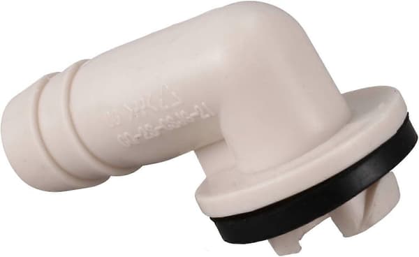 Afløbsslangeforbindelse til aircondition, albuefitting med gummiring til -Split-enheder og AC-vinduesenhed 3/5 tommer (15 mm)