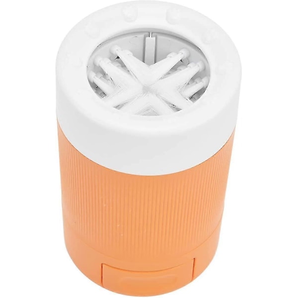 Pet Semi-automatisk Fodvask Kop Hund Potte Vask Kop, Enkel Brug Hund Potte Rensning Udendørs Til Hjemmet 14.5*9cm (orange)